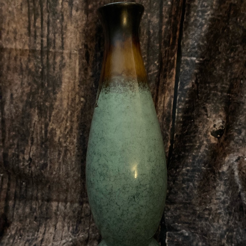 Green and Brown Drip Case! 10 1/2 inches by 3 inches